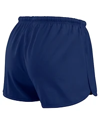 Wear by Erin Andrews Women's Navy Boston Red Sox Heavy Rugby Jersey Cropped Long Sleeve T-Shirt Shorts Lounge Set