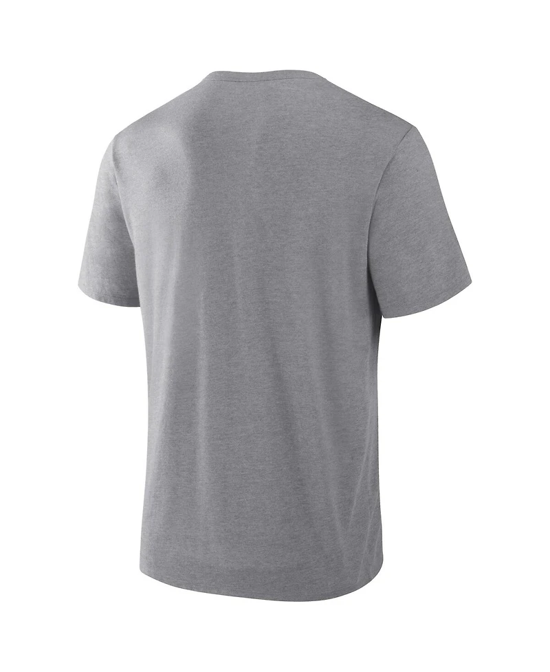 Fanatics Men's Heather Gray Minnesota Vikings Pass Rush Tri-Blend T-Shirt