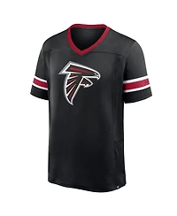 Fanatics Men's Black Atlanta Falcons Hometown Premium Hashmark V-Neck T-Shirt