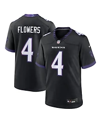 Nike Men's Zay Flowers Black Baltimore Ravens Alternate Game Jersey