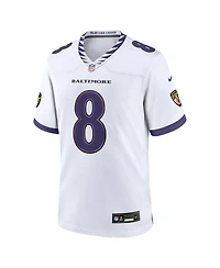 Nike Men's Lamar Jackson White Baltimore Ravens Game Jersey