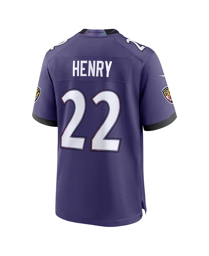 Nike Men's Derrick Henry Purple Baltimore Ravens Team Game Jersey
