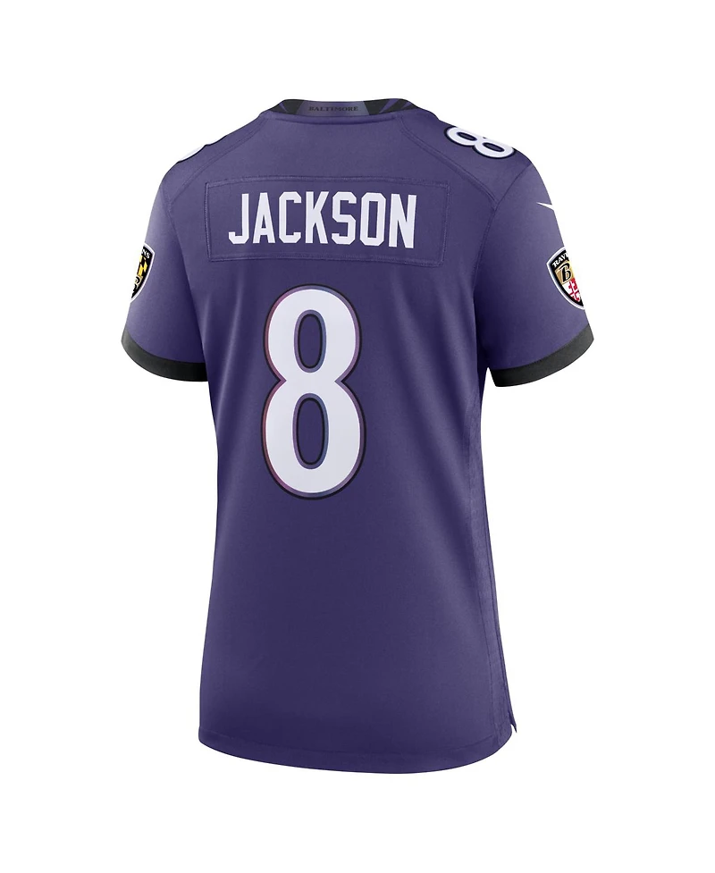 Nike Women's Lamar Jackson Purple Baltimore Ravens Team Game Jersey