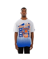 New Era Men's White York Knicks Injection Sport Classics T-Shirt