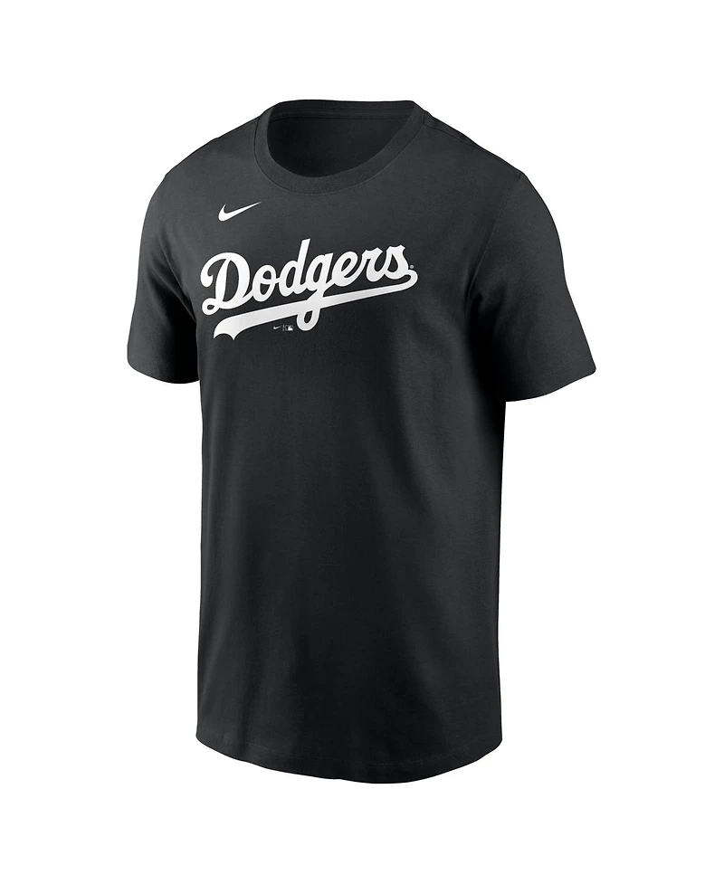 Nike Men's Mookie Betts Black Los Angeles Dodgers Name Number T-Shirt