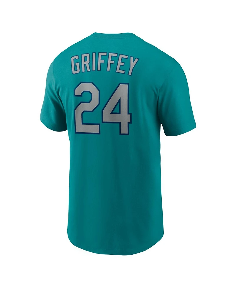 Nike Men's Ken Griffey Jr. Teal Seattle Mariners Cooperstown Collection Name Number T-Shirt