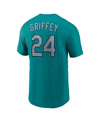 Nike Men's Ken Griffey Jr. Teal Seattle Mariners Cooperstown Collection Name Number T-Shirt