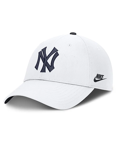 Nike Men's White New York Yankees Cooperstown Club Dri-fit Adjustable Hat