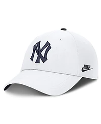 Nike Men's White New York Yankees Cooperstown Club Dri-fit Adjustable Hat
