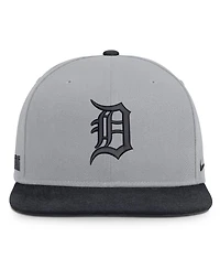 Nike Men's Gray/Navy Detroit Tigers Primetime Pro Dri-fit Snapback Hat