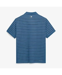 Nike Men's Blue/Black Washington Nationals Authentic Collection City Connect Striped Victory Dri-fit Polo Shirt