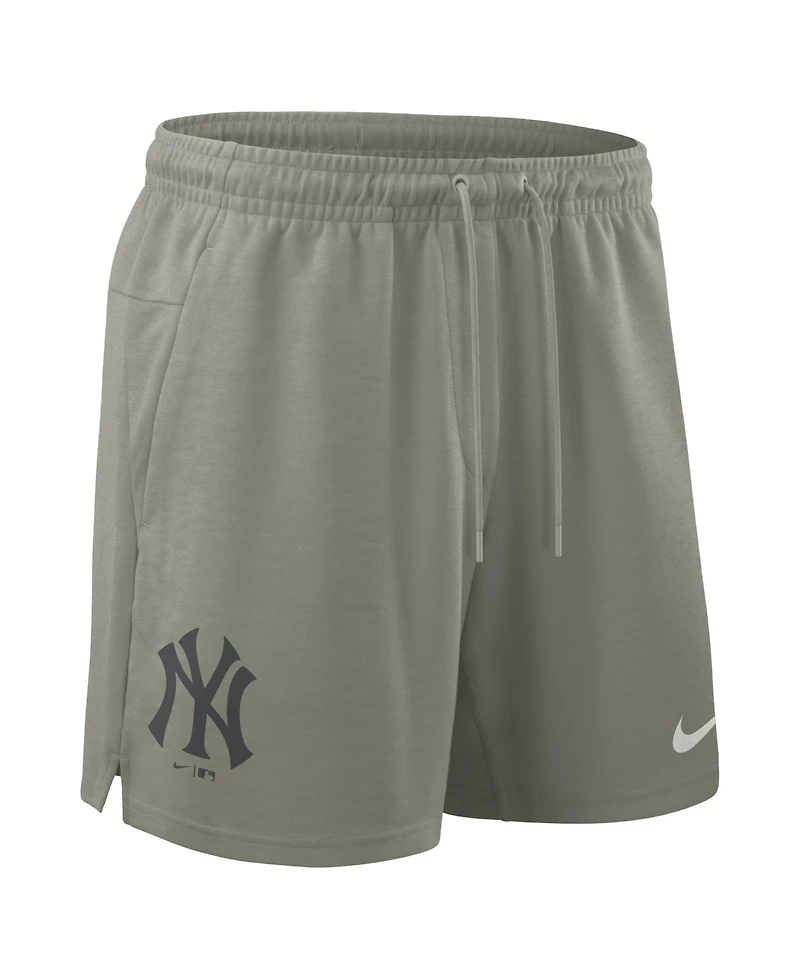 Nike Men's Olive New York Yankees Statement Primary Dri-fit Shorts