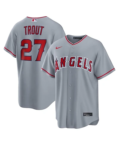 Nike Men's Mike Trout Gray Los Angeles Angels Road Replica Jersey