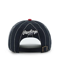 '47 Brand Men's x Rawlings Navy/Red St. Louis Cardinals Pinstripe Hitch Adjustable Hat