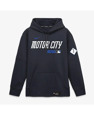 Nike Men's Navy Detroit Tigers Authentic Collection City Connect Therma-fit Hoodie