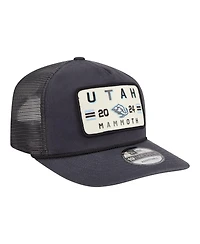 New Era Men's Charcoal Utah Mammoth Washed Patch 19TWENTY Trucker Adjustable Hat