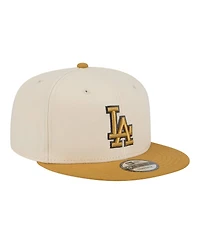 New Era Men's Light Beige/Khaki Los Angeles Dodgers 2-Tone Color Pack 9FIFTY Snapback Hat