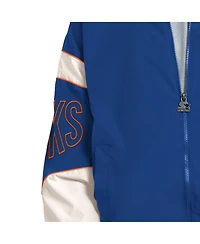 Starter Men's Royal New York Knicks The Gust Full-Zip Hooded Jacket