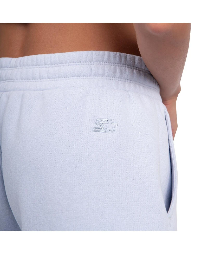 Starter Women's Light Blue Los Angeles Dodgers Pastel High Waisted Shorts