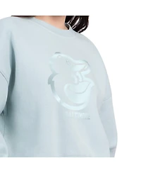 Starter Women's Mint Baltimore Orioles Pastels Boxy Fleece Sweatshirt