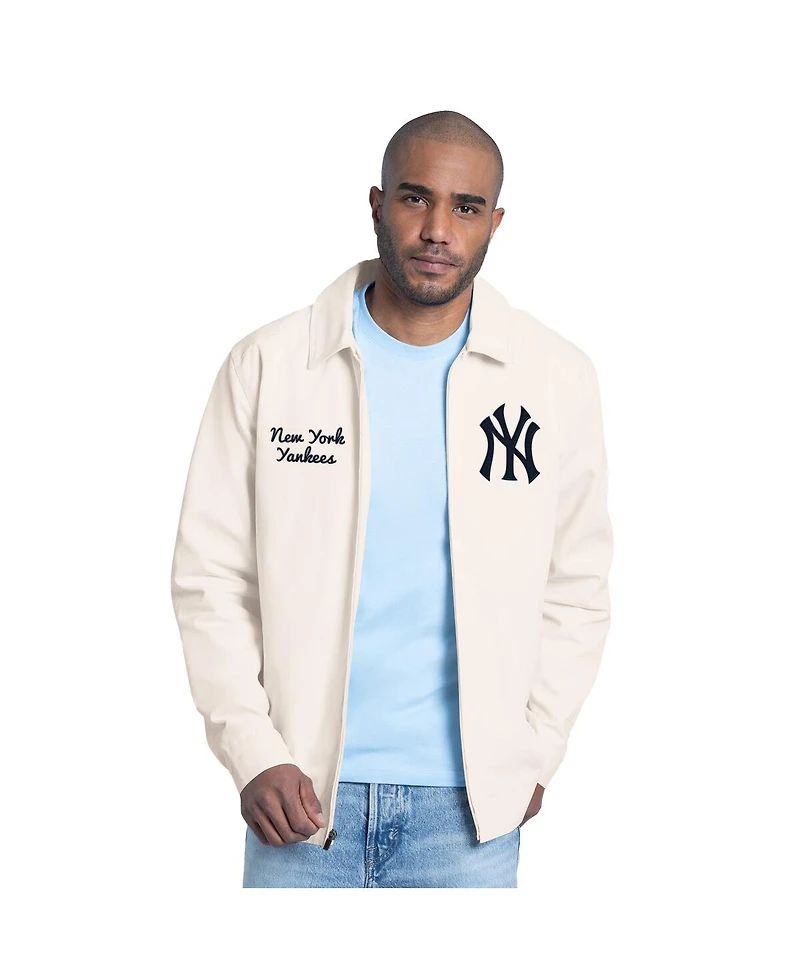 Starter Men's White New York Yankees Franchise Lightweight Full-Zip Jacket