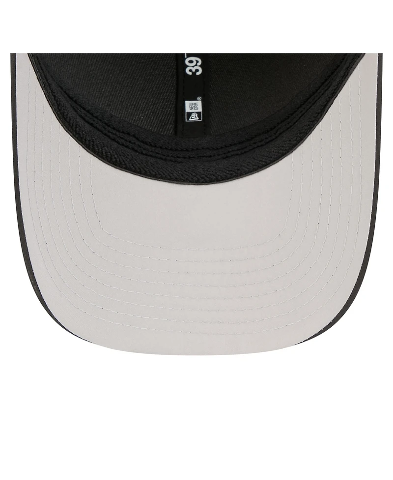 New Era Men's Black Los Angeles Dodgers Metallic 39THIRTY M-Crown Flex Hat