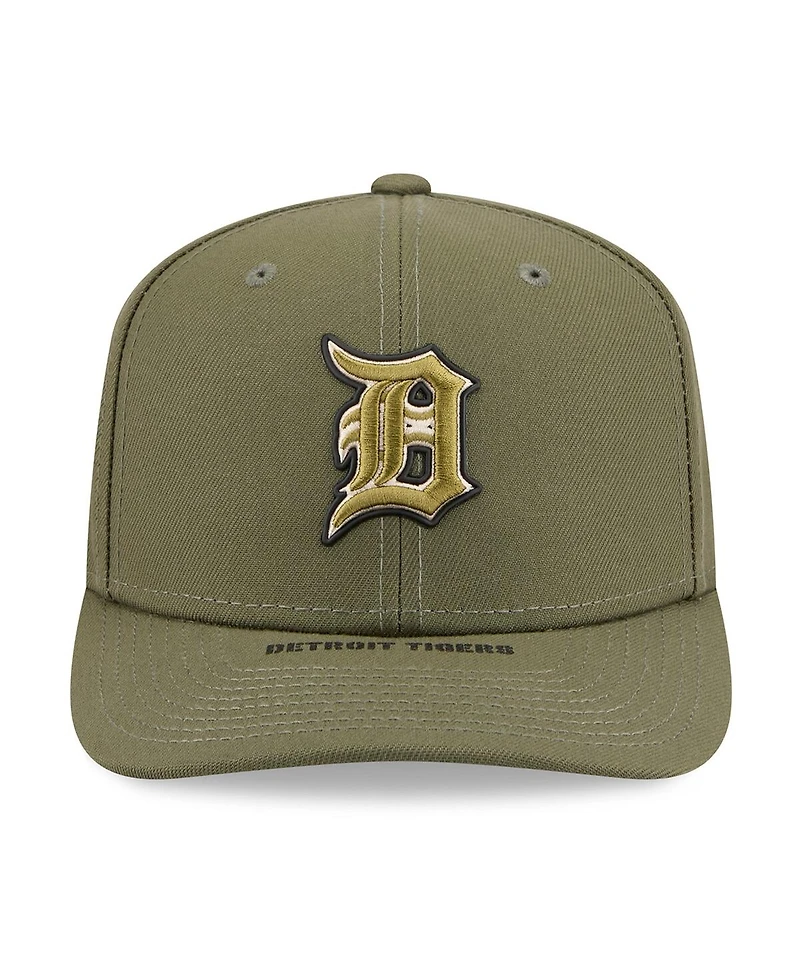 New Era Men's Olive Detroit Tigers 2026 Armed Forces Day 9SEVENTY Adjustable Hat