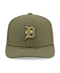 New Era Men's Olive Detroit Tigers 2026 Armed Forces Day 9SEVENTY Adjustable Hat