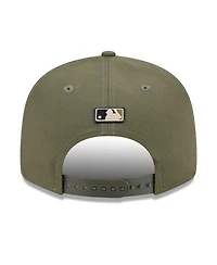 New Era Men's Olive Chicago Cubs 2026 Armed Forces Day 9FIFTY Snapback Hat