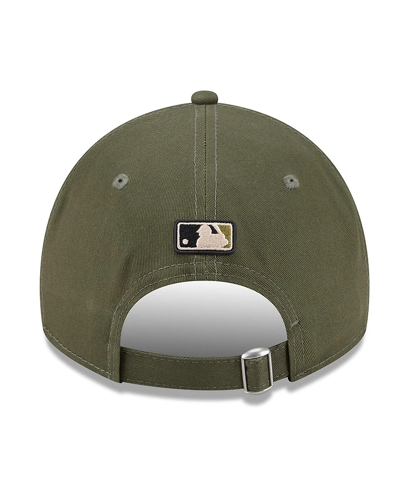 New Era Men's Olive Atlanta Braves 2026 Armed Forces Day 9TWENTY Adjustable Hat