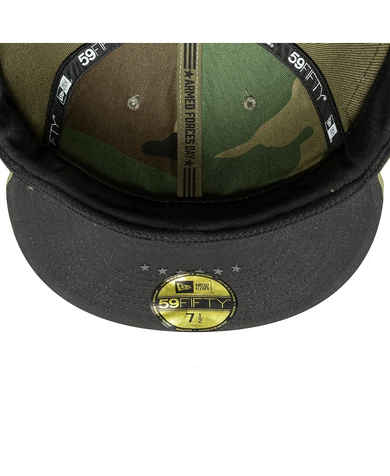 New Era Men's Olive Los Angeles Angels 2026 Armed Forces Day 59FIFTY Fitted Hat