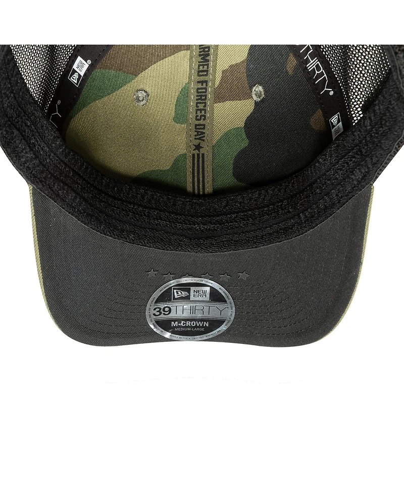 New Era Men's Olive Seattle Mariners 2026 Armed Forces Day 39THIRTY M-Crown Flex Hat