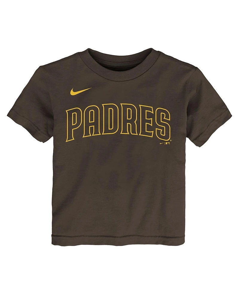 Nike Toddler Fernando Tatis Jr. Brown San Diego Padres Name Number T-Shirt