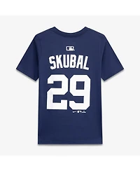 Nike Big Boys and Girls Tarik Skubal Navy Detroit Tigers Name Number T-Shirt