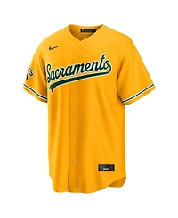 Nike Men's Nick Kurtz Gold Athletics Alternate Stadium Jersey
