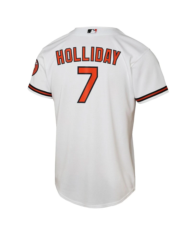 Nike Big Boys and Girls Jackson Holliday White Baltimore Orioles Home Stadium Player Jersey