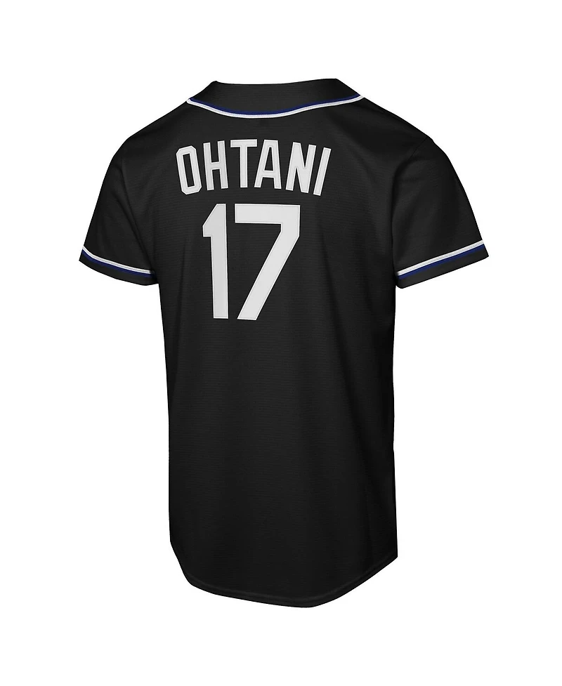 Nike Big Boys and Girls Shohei Ohtani Black Los Angeles Dodgers Fashion Replica Player Jersey