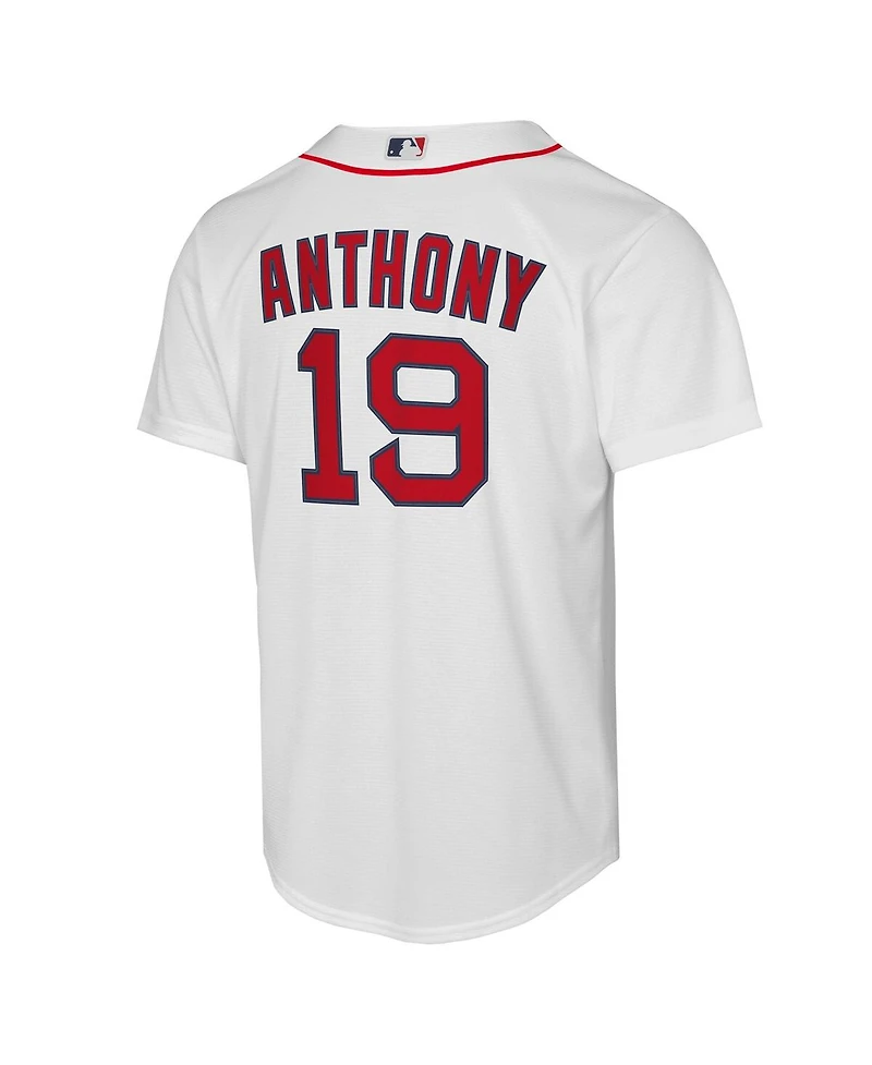 Nike Big Boys and Girls Roman Anthony White Boston Red Sox Home Replica Jersey