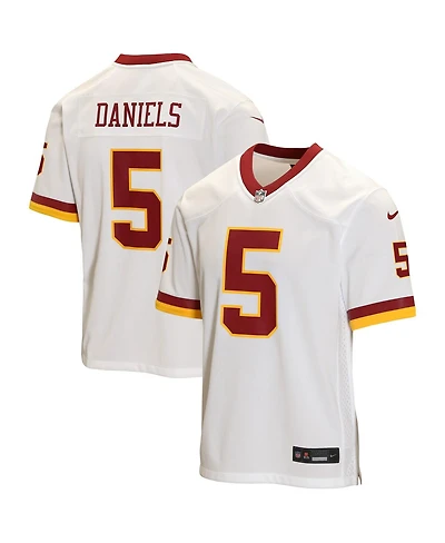 Nike Big Boys and Girls Jayden Daniels White Washington Commanders Game Jersey