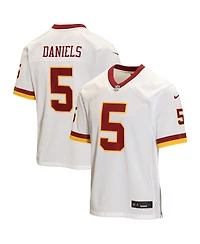 Nike Big Boys and Girls Jayden Daniels White Washington Commanders Game Jersey