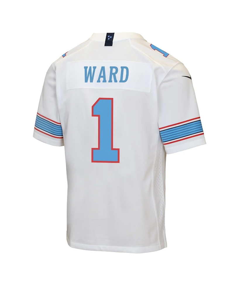 Nike Big Boys and Girls Cameron Ward White Tennessee Titans Game Jersey
