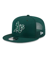 New Era Men's Green Athletics 2026 Batting Practice 9FIFTY Snapback Hat