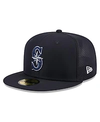 New Era Men's Navy Seattle Mariners 2026 Batting Practice 59FIFTY Fitted Hat