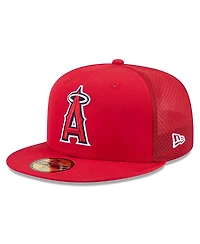 New Era Men's Red Los Angeles Angels 2026 Batting Practice 59FIFTY Fitted Hat