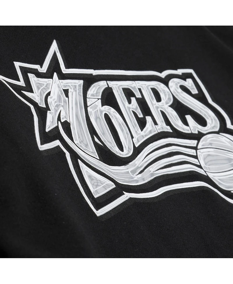 Mitchell & Ness Men's Black Philadelphia 76ers Chrome Hoodie
