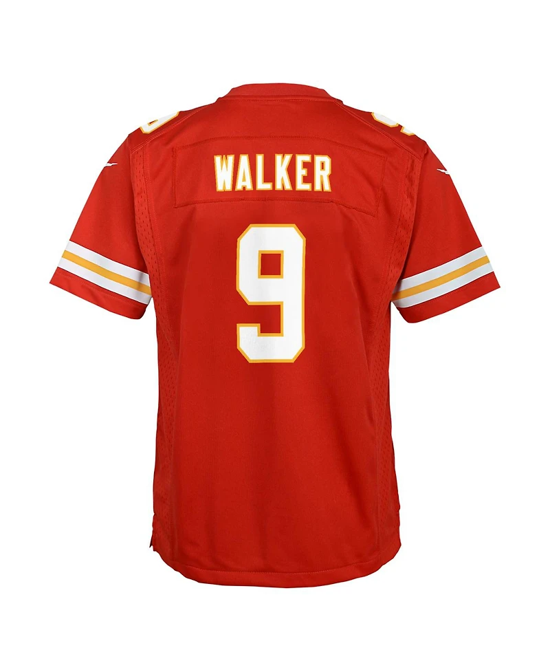 Nike Big Boys and Girls Kenneth Walker Iii Red Kansas City Chiefs Game Jersey