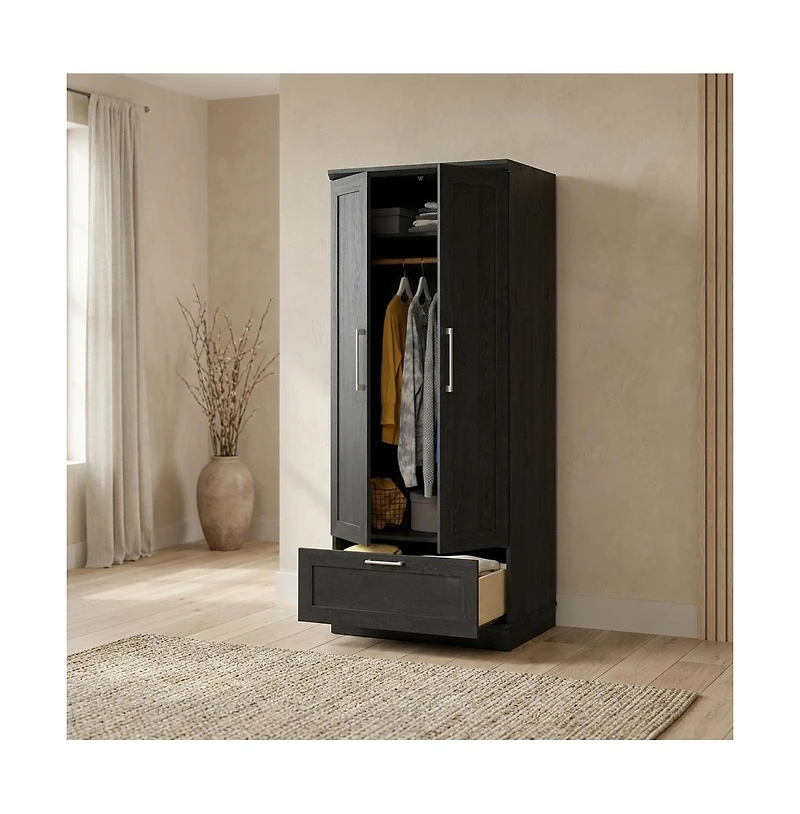 Sauder HomePlus Storage Armoire, Oak finish