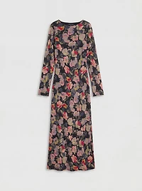 Warehouse Women's Floral Bias Cut Scoop Back Midaxi Dress