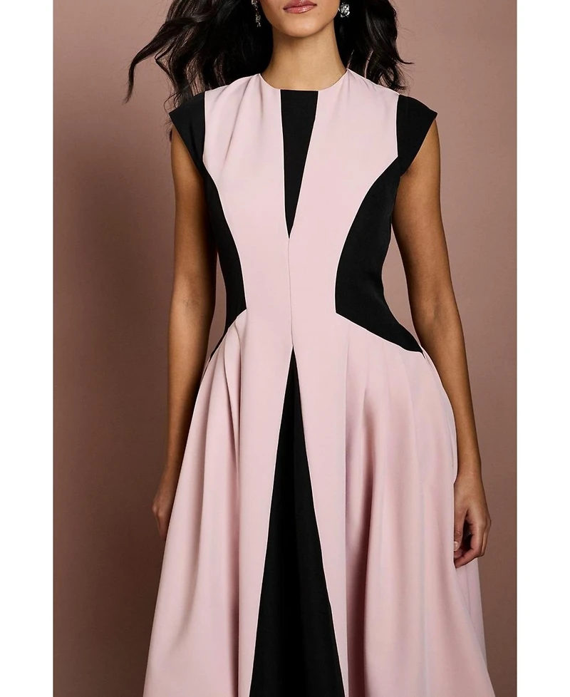 Coast Women's Crepe Colour Block Midi Dress
