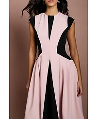 Coast Women's Crepe Colour Block Midi Dress